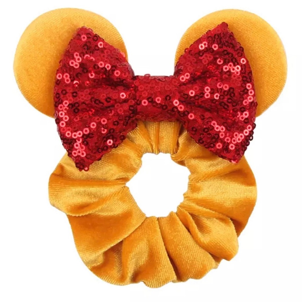 Pooh Inspired Ears Hair Scrunchie